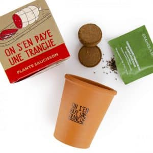 kit cadeau plante saucisson à faire pousser