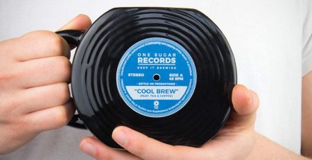 mug disque vinyle