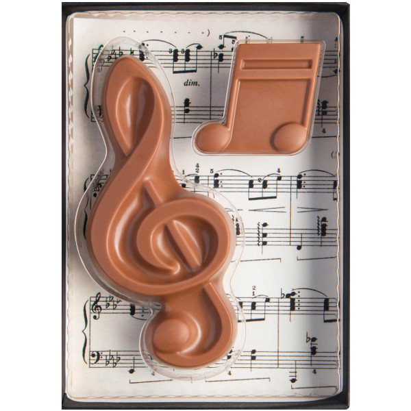 notes de musique chocolats