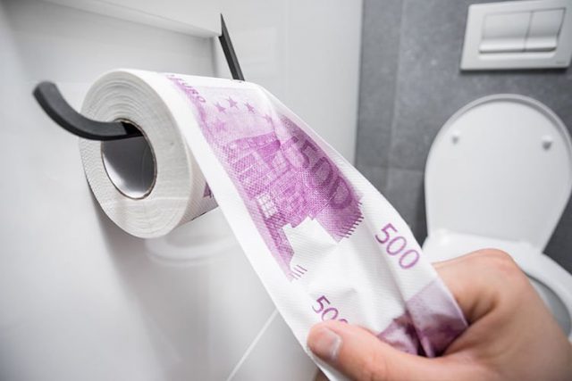 papier toilette billet 500 euros