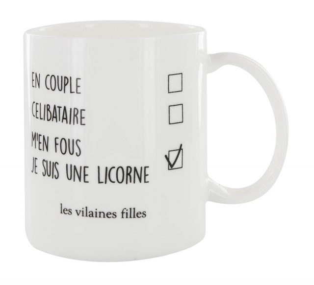 mug je suis une licorne