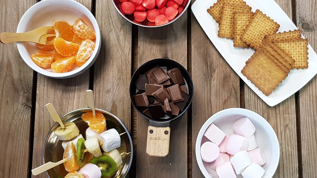 fondue au chocolat à la bougie