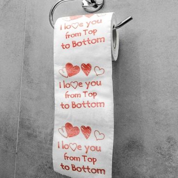 papier toilette I love you