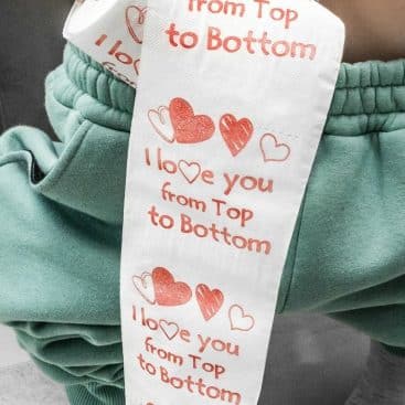 papier toilette I love you