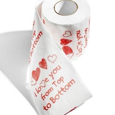 papier toilette I love you