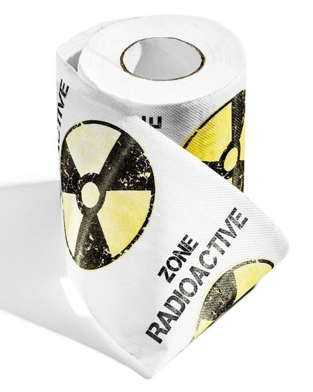 papier toilette insolite zone radioactive