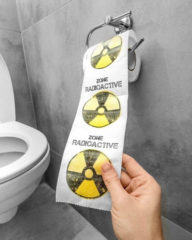 papier toilette insolite zone radioactive