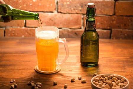 chope pinte de bière réfrigérée