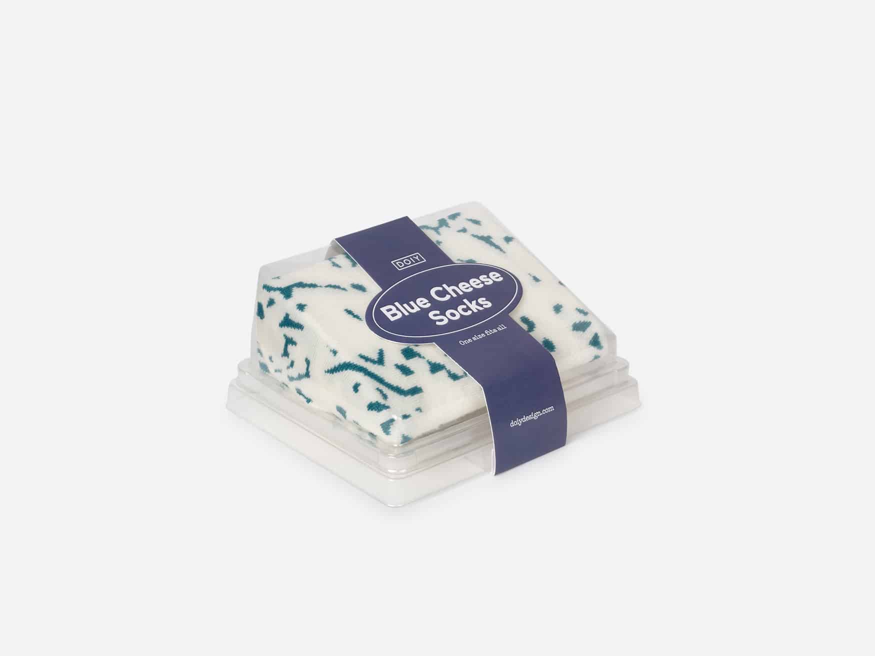 chaussettes fromage bleu roquefort