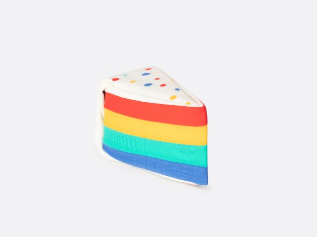 chaussettes gateau arc-en-ciel