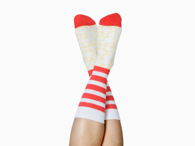 chaussettes popcorn