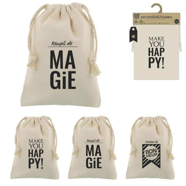 sac cadeau tissu
