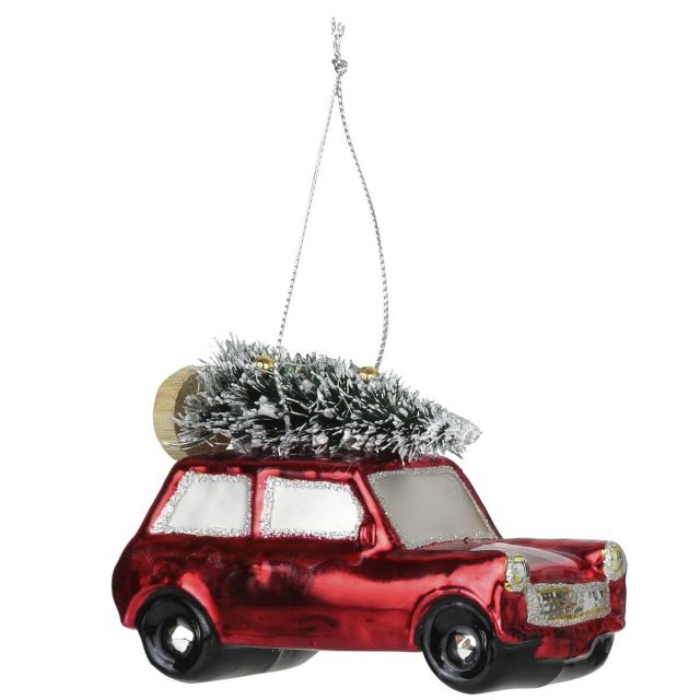 boule de noel voiture austin mini