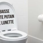sticker baisse cette putain de lunette toilettes