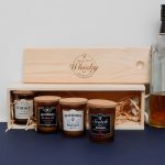 coffret 4 bougies whisky