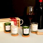 coffret 4 bougies vin