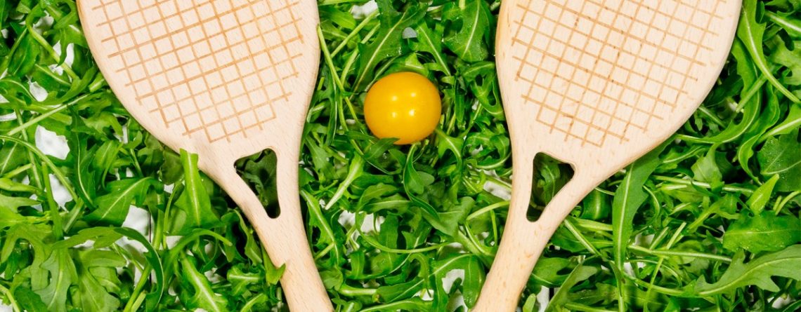 couverts salade raquette tennis
