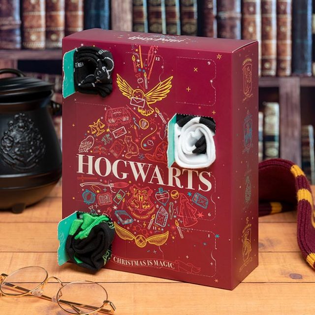 calendrier de l'avent chaussettes Harry Potter