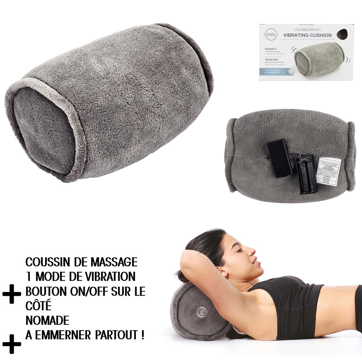 coussin rondin massage