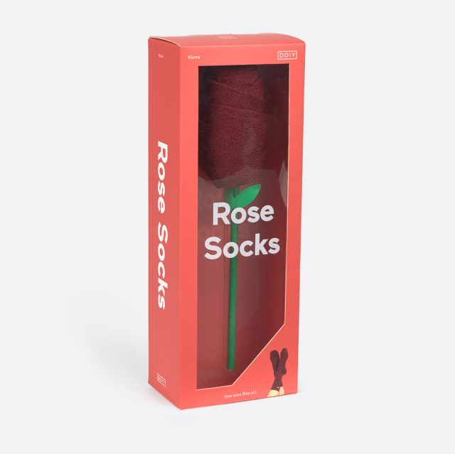 chaussette en forme de rose