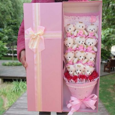 bouquet de peluches oursons