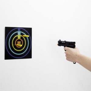 jeu stand de tir pistolet toilettes