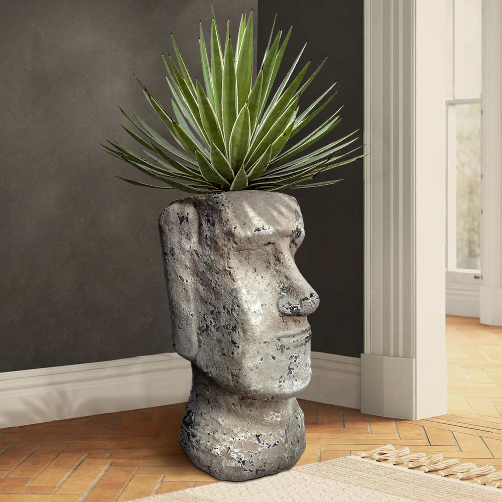 Statue Moai Pot de Fleurs Super Insolite