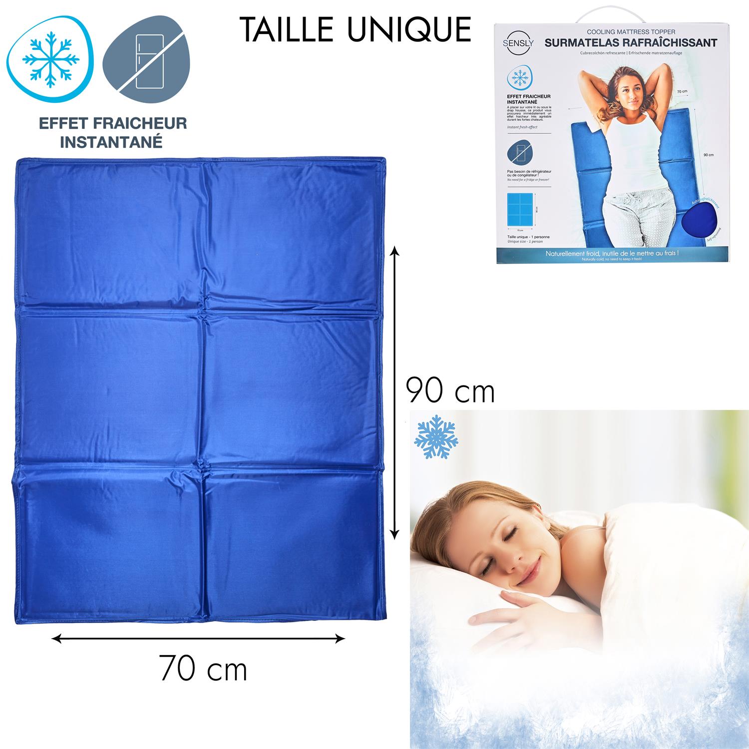 surmatelas lit rafraichissant