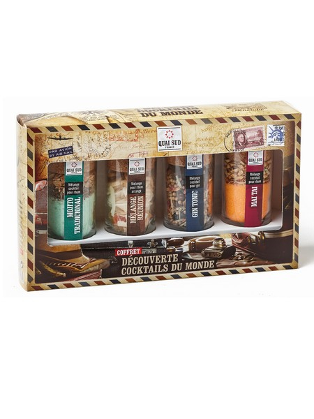 coffret cadeau decouverte cocktails du monde