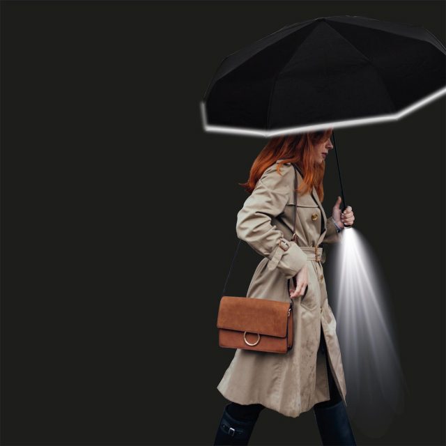 parapluie lampe de poche