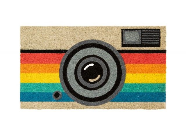paillasson appareil photo vintage instagram