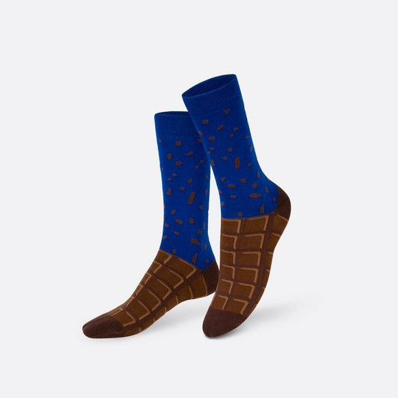 chaussettes plaquette chocolat