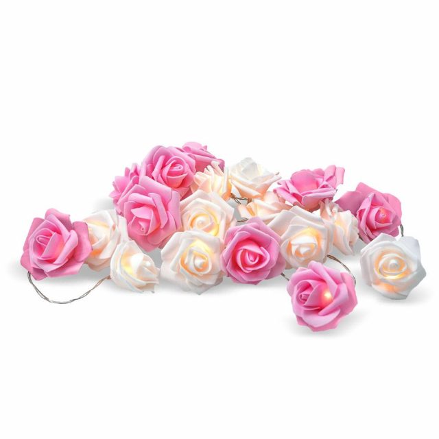 guirlande lumineuse petales de rose