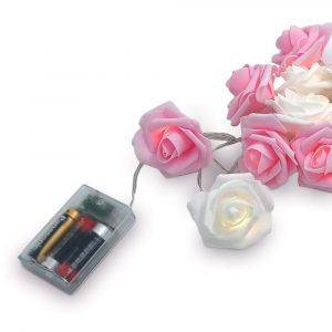 guirlande lumineuse petales de rose