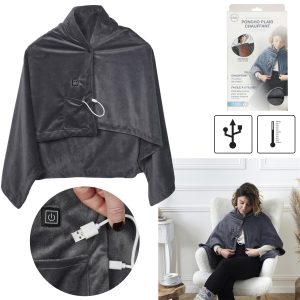 poncho chauffant usb