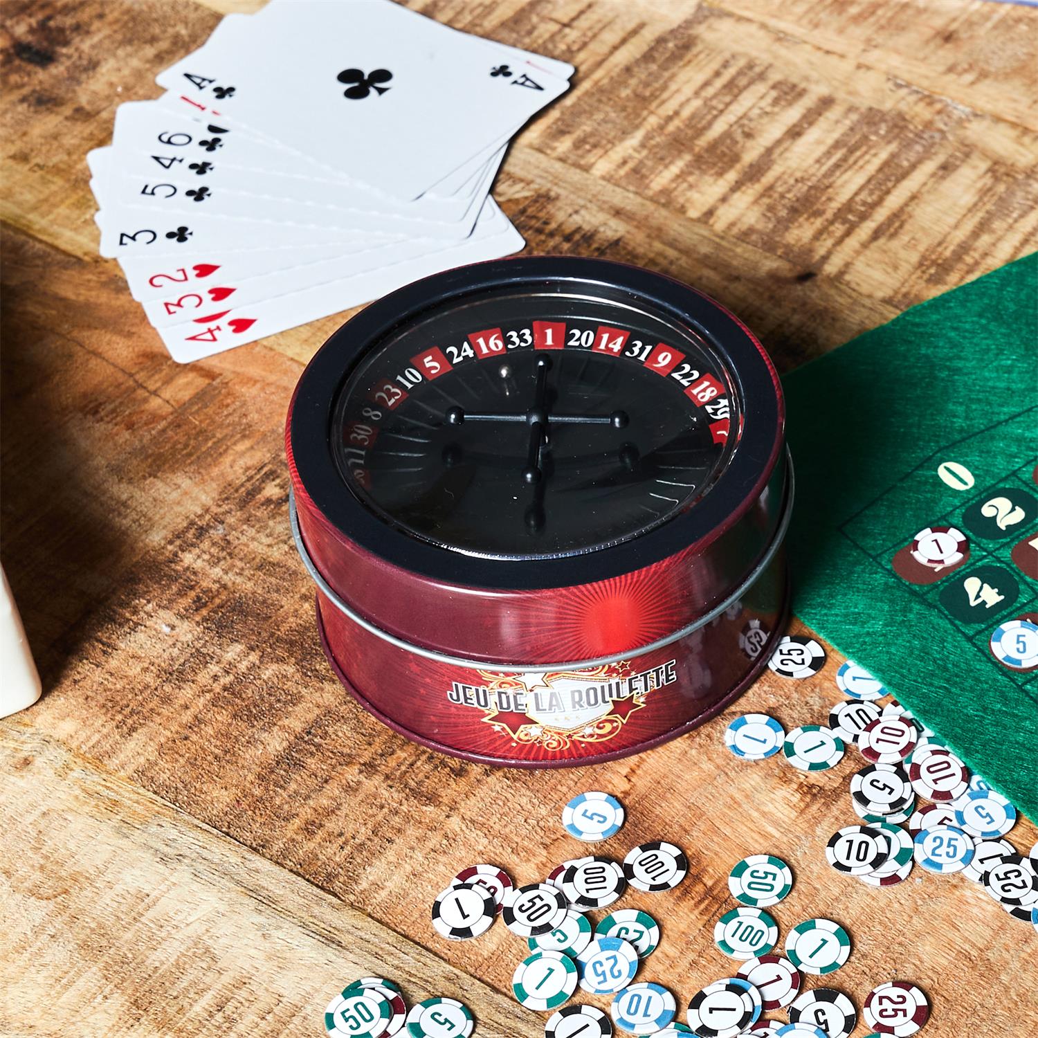 Mini Casino avec Roulette - Super Insolite