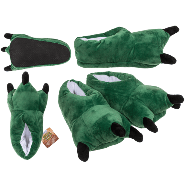 Chausson dinosaure en peluche pour enfant