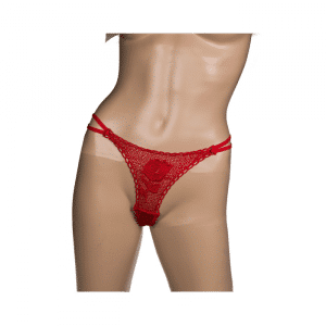 rose surprise avec string