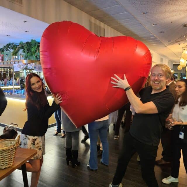 ballon coeur geant