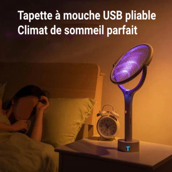 raquette lampe usb anti moustique