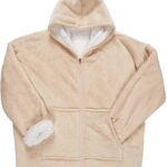 sweat geant plaid fermeture eclair