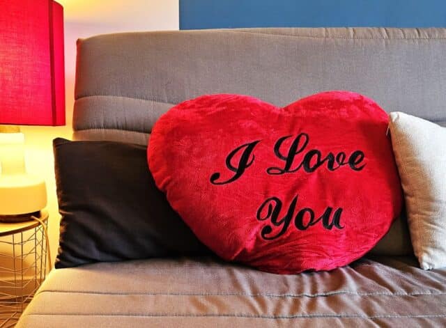 coussin coeur geant