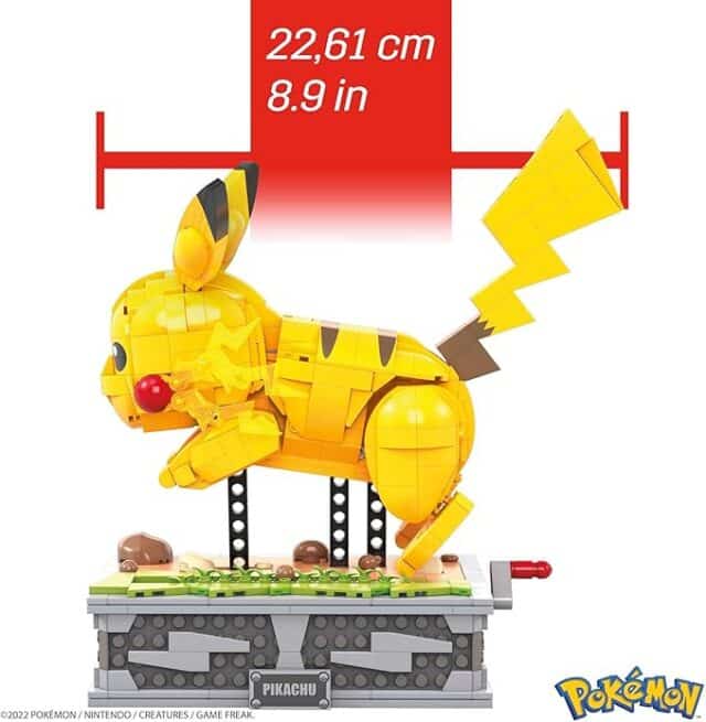 cadeau pokemon pikachu jeu de brique mega